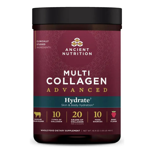 Proteína Multi Colágeno Hidratante Sabor Berry 30 Porciones Hidratación Profunda