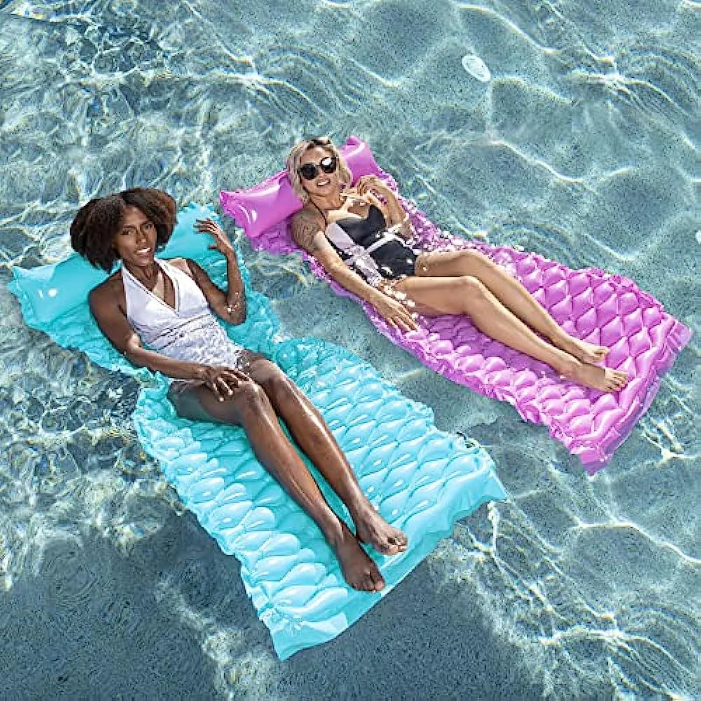 Colchoneta Flotante Inflable De Bolsillo Sloosh Para Piscina Y Playa