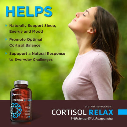 Suplemento Controlador De Cortisol Con Ashwagandha Y LTeanina Reduce Estrés Naturalmente