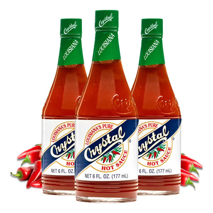 Salsa Picante Louisiana Cristal 177 Ml Paquete De 3 Con Tarjeta De Recetas