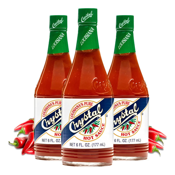 Salsa Picante Louisiana Cristal 177 Ml Paquete De 3 Con Tarjeta De Recetas