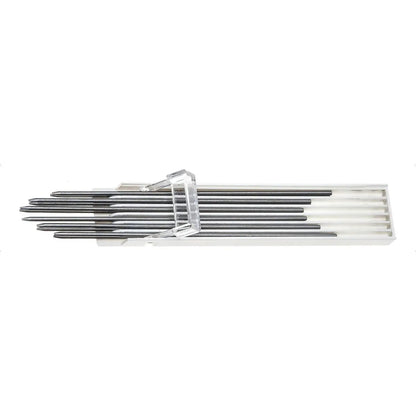 Set De 12 Lápices Mecánicos 5B Con Grafito Y Tajador Para Dibujo Profesional