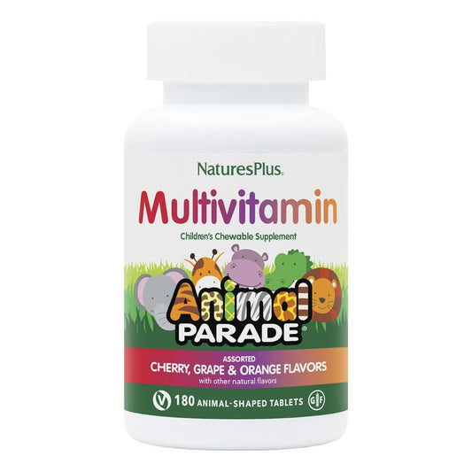 Multivitaminico Masticable Para Niños En Forma De Animales Natures Plus 180 Tabletas