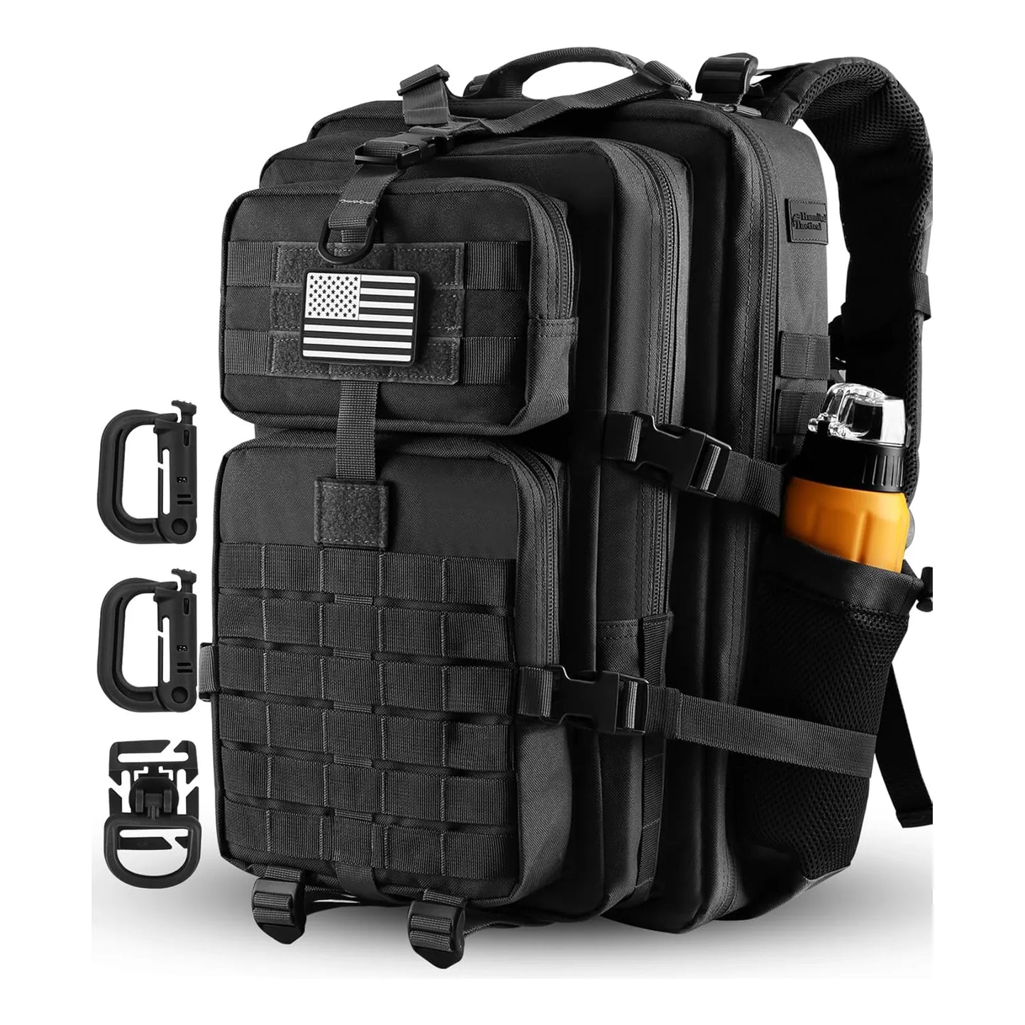 Mochila Táctica Militar 45L Resistente Al Agua Con Sistema MOLLE Y Compartimento Hidratación