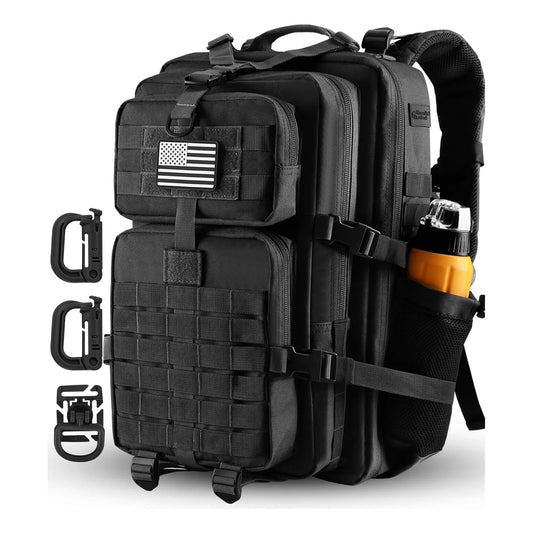 Mochila Táctica Militar 45L Resistente Al Agua Con Sistema MOLLE Y Compartimento Hidratación