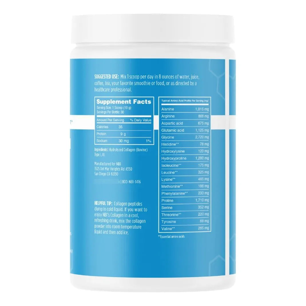 Proteína De Colágeno Hidrolizado Tipo I Y III Sin Sabor Polvo 400g