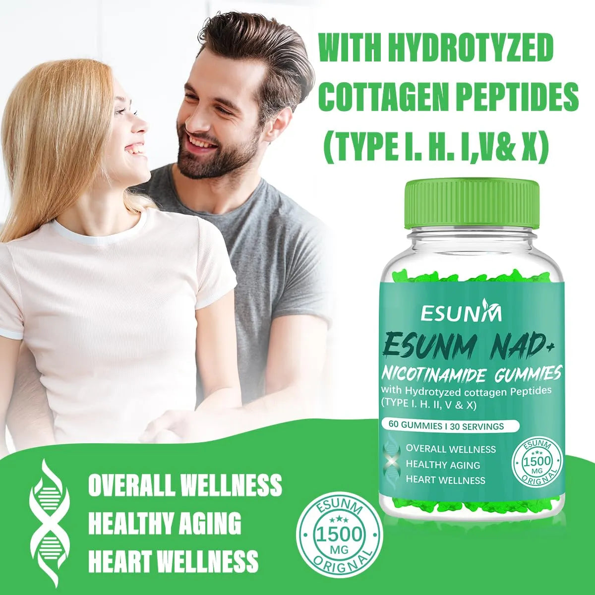 Gomitas Liposomales De Nicotinamida Con Resveratrol Energia Y Longevidad 60 Unidades