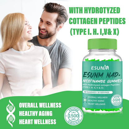 Gomitas Liposomales De Nicotinamida Con Resveratrol Energia Y Longevidad 60 Unidades