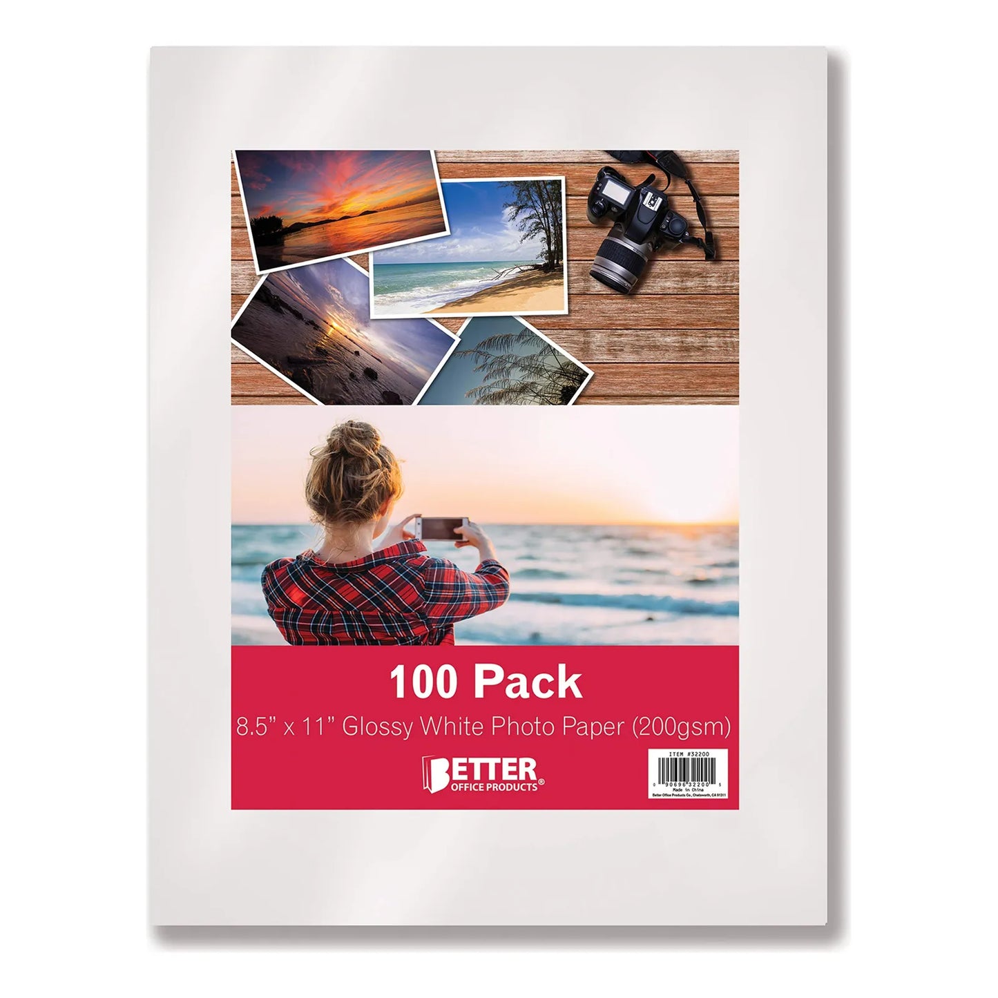 Papel Fotográfico Brillante A4 100 Hojas 200 Gsm Ideal Para Impresiones Profesionales