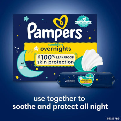 Pañales Pampers Swaddlers Overnights Talla 5 X 88 Unidades Protección Nocturna Absorbente