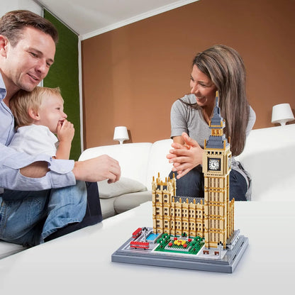 Juego De Bloques 6473 Piezas Modelo Arquitectónico Big Ben Para Adultos
