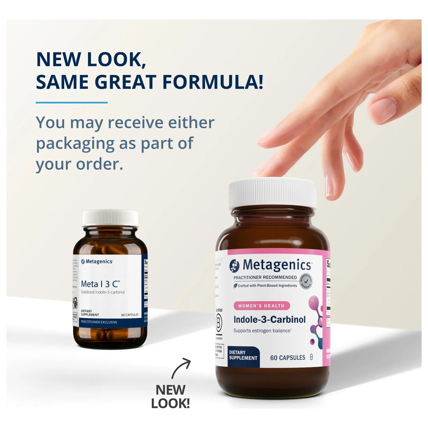 Meta I-3-C Capsulas 60 Unidades Extracto De Brócoli Para Equilibrio Hormonal