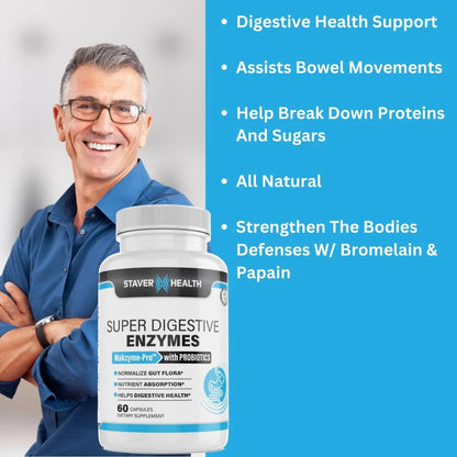 Cápsulas De Enzimas Digestivas Mejora Tu Digestión Y Salud Intestinal