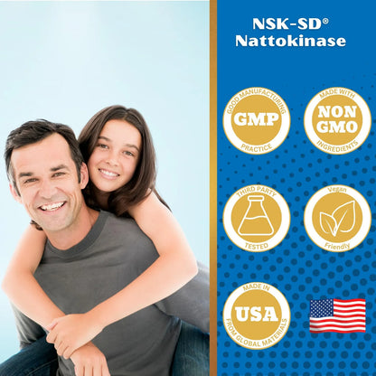Nattoquinasa NSK SD 90 Capsulas 20000 FU Apoyo Cardiovascular