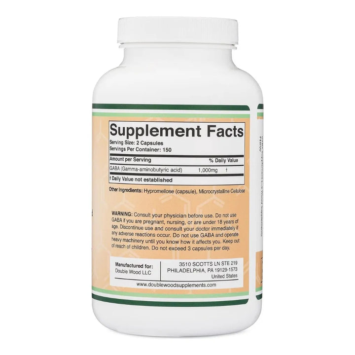 Gaba 1000 Mg Ácido Gamma Aminobutirico 300 Caps - Imagen 3