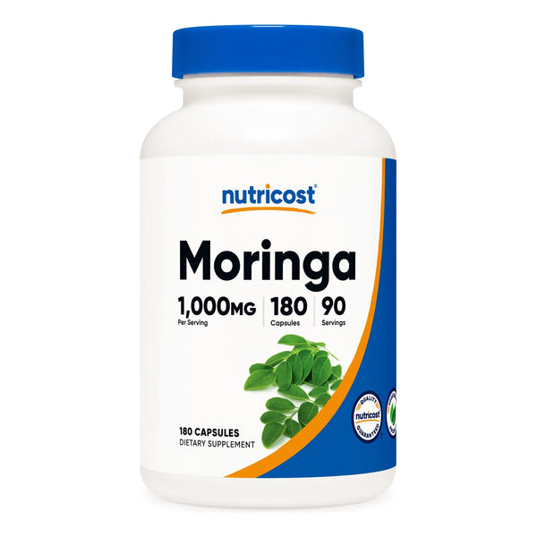 Cápsulas De Moringa 500 Mg 180 Unidades Energía Natural Vegetariano Sin Gluten