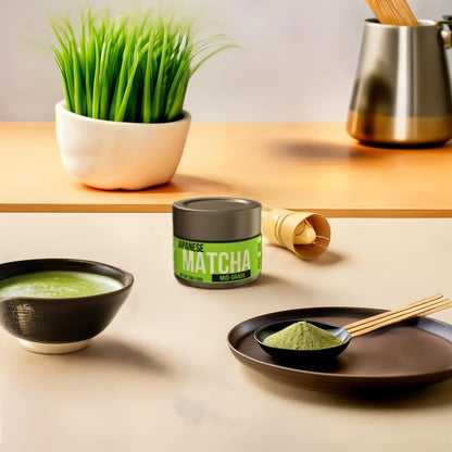 Té Verde Japonés Matcha Ceremonial Para Lattes 28g Energía Natural Antioxidante