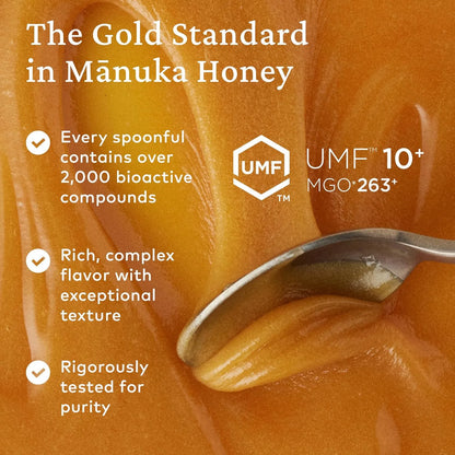 Miel De Manuka Cruda UMF 10+ MGO 263+ Comvita 8.8 Oz Superalimento Natural