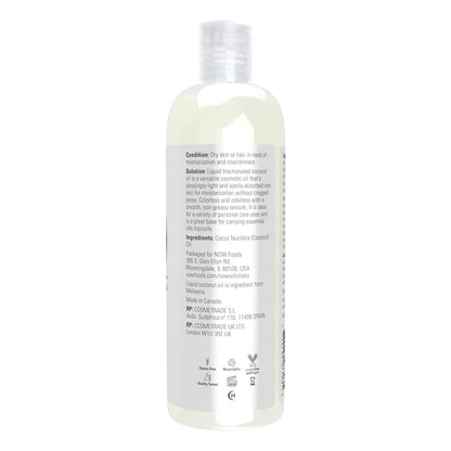Aceite De Coco Líquido 473 Ml Orgánico Prensado En Frío Hidratación Profunda