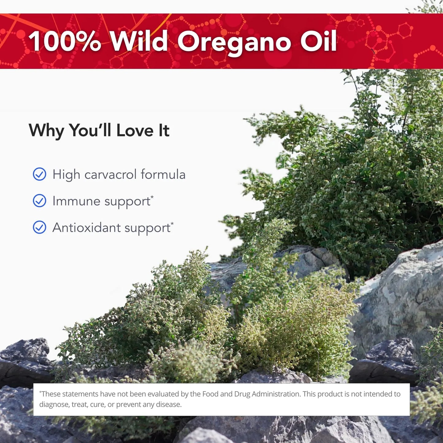 Aceite De Orégano Silvestre OregaWild 15 Ml 100 Natural 216 Porciones