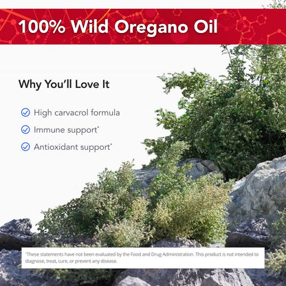 Aceite De Orégano Silvestre OregaWild 15 Ml 100 Natural 216 Porciones