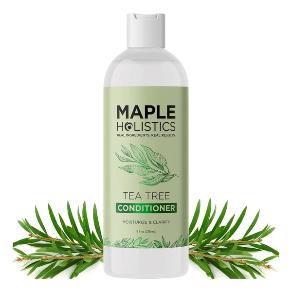 Acondicionador Maple Holistics Aceite Arbol De Te 8 Onzas Cabello Hidratado Sin Caspa