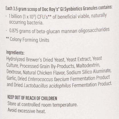Doc Roys GI Synbiotics Suplemento Probiótico Y Prebiótico Para Perros Y Gatos 16.01 Oz