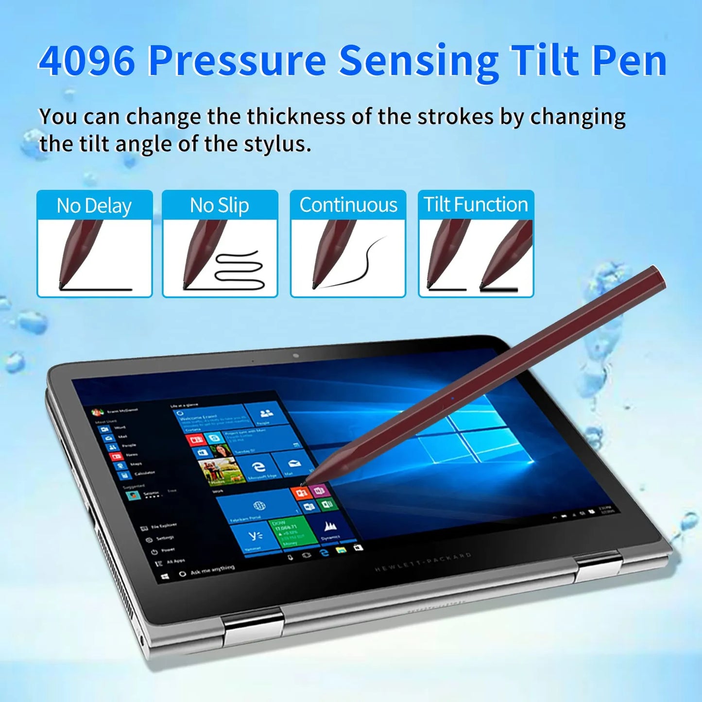 Lápiz Óptico Recargable MPP 2.0 Para HP Envy X360 Pavilion X360 Spectre X2