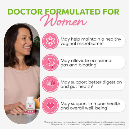 Capsulas Probióticas Para Mujer Salud Vaginal Intestinal 20 Mil Millones Ufc Vegano