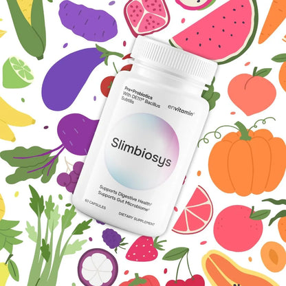 Cápsulas Ultra Probióticas Slimbiosys Con Pre Y Probioticos Para Digestión Y Salud Intestinal