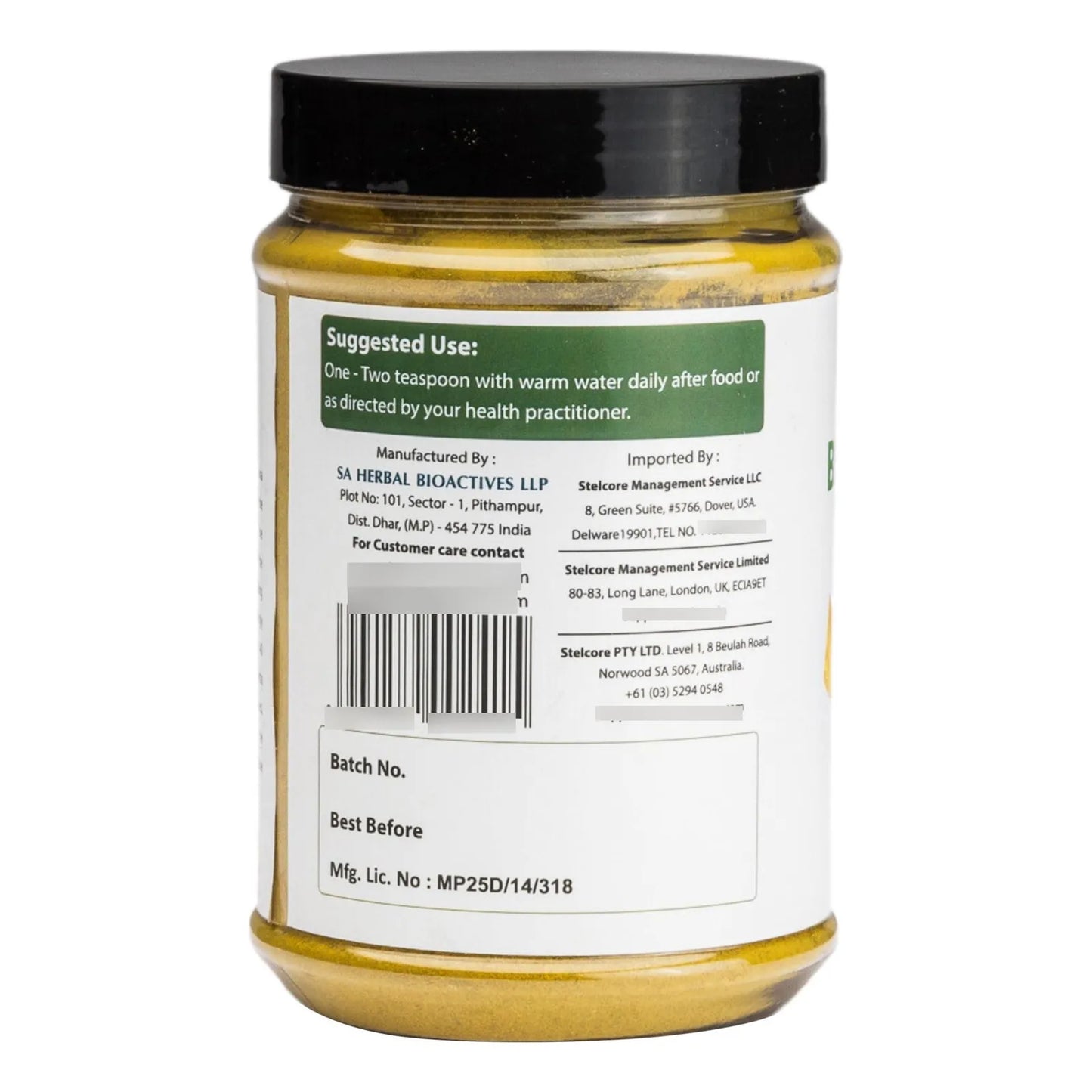 Polvo De Raíz De Berberis Aristata 200g Hierbas Ayurvédicas Sin Gluten Vegano
