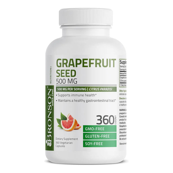 Extracto De Semilla De Pomelo 500 Mg Bronson Apoyo Inmunologico 360 Capsulas