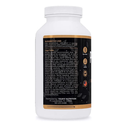Capsulas De Psyllium 1450 Mg Fibra Soluble Natural Salud Intestinal Regularidad