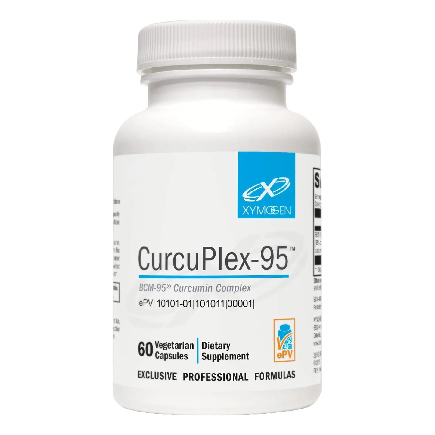 Cápsulas De Curcumina BCM 95 Xymogen Apoyo Cerebral Y Articular 60 Veganas