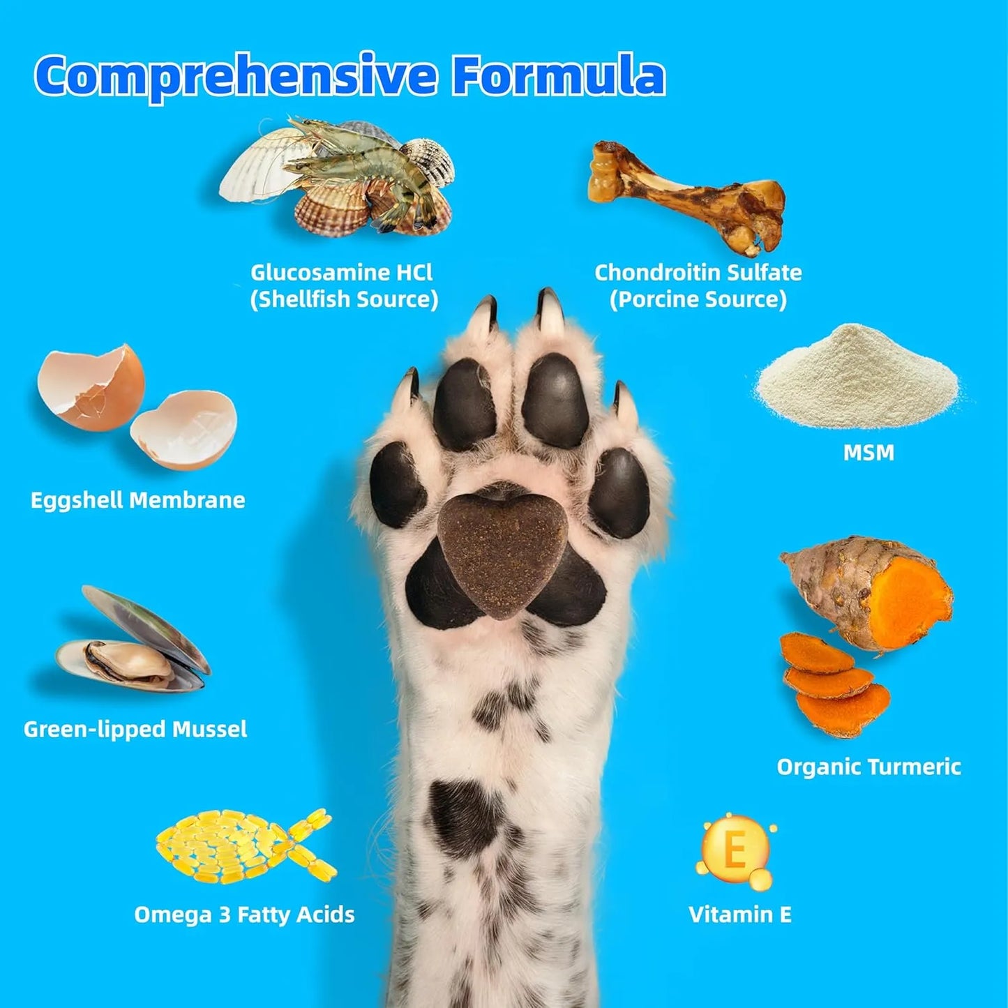 Masticables Suaves Para Perros Cadera Articulaciones Con Glucosamina Condroitina MSM