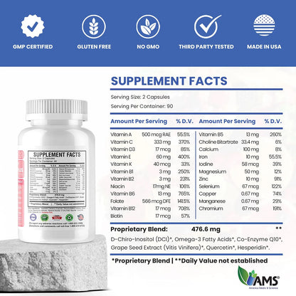 Vitaminas Prenatales Preconception Plus Aumenta Fertilidad 180 Capsulas