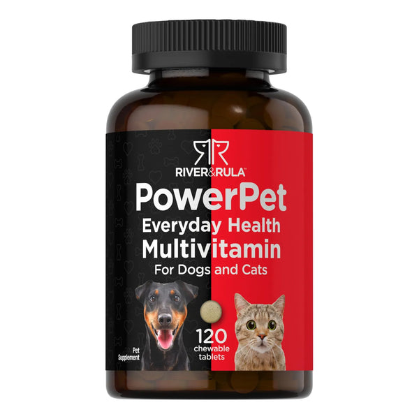 Multivitaminas Masticables Para Perros Y Gatos 120 Tabletas River Rula