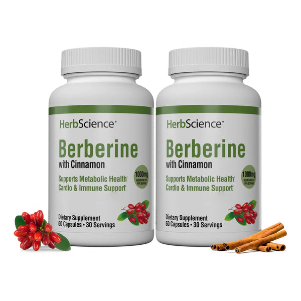 Berberina 1000 Mg Herb Science Apoya Salud Cardiovascular E Inmunológica