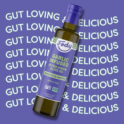 Aceite De Oliva Virgen Extra Italiano Con Ajo Bajo FODMAP Certificado Monash