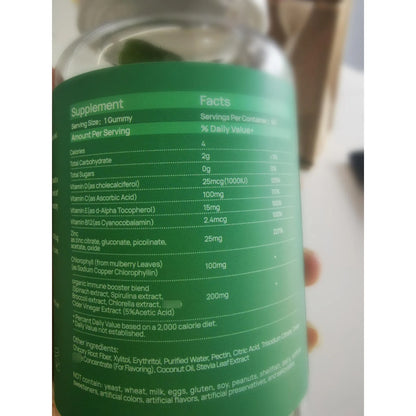 Gomitas Clorofila Desodorante Corporal Paquete 2 Unidades Suplemento Vegano