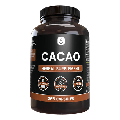 Capsulas De Cacao Puro 365 Unidades Ingrediente Original Energia Natural