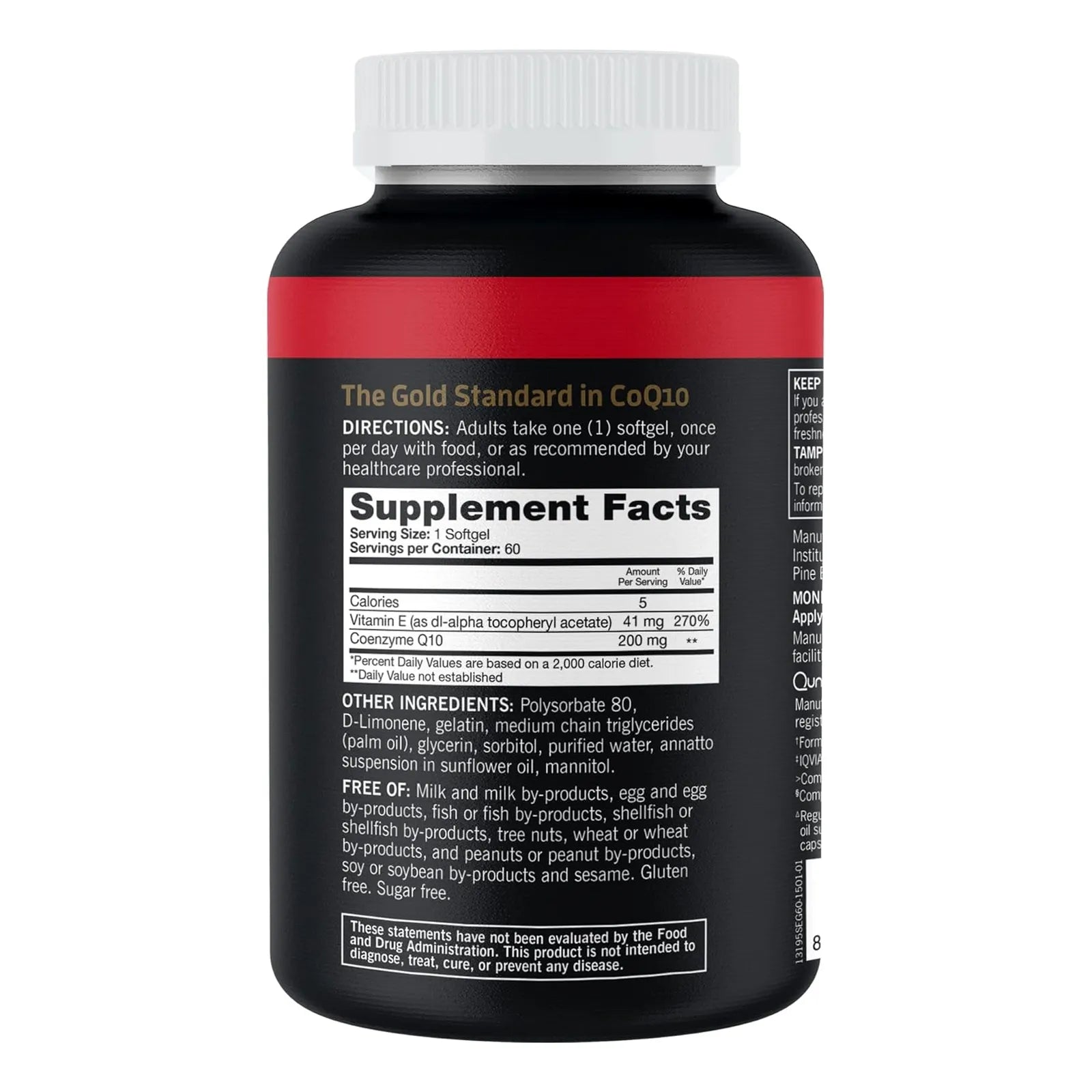 Qunol Coq10 Cápsulas Blandas 200 Mg Ultra Absorción Para Salud Cardíaca Y Energía - Imagen 4