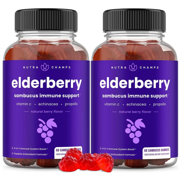 Gomitas De Saúco Con Vitamina C Propóleo Y Equinácea Sabor Bayas 120 Unidades