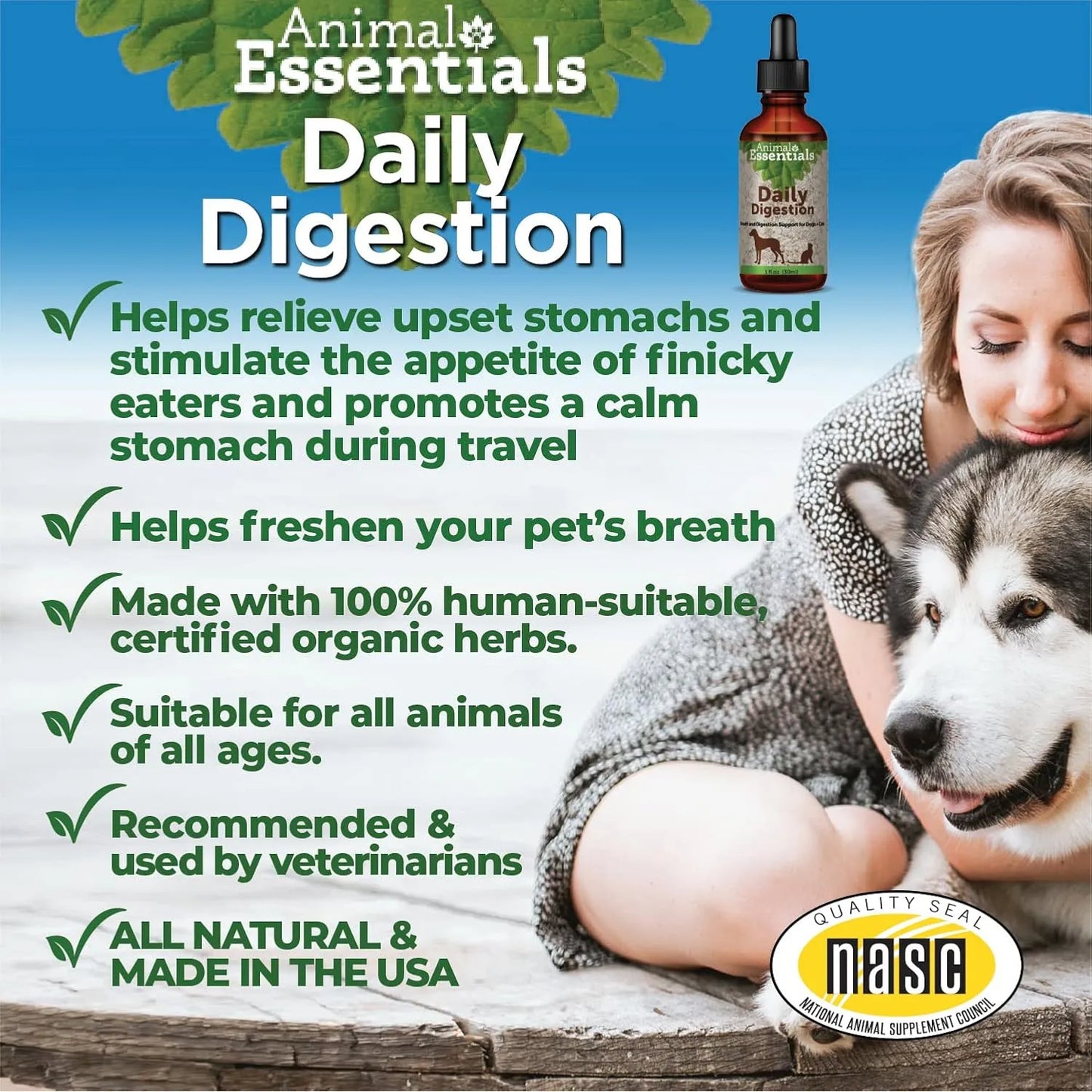 Suplemento Líquido Digestión Diaria Para Perros Y Gatos Apoyo Digestivo Aliento Fresco