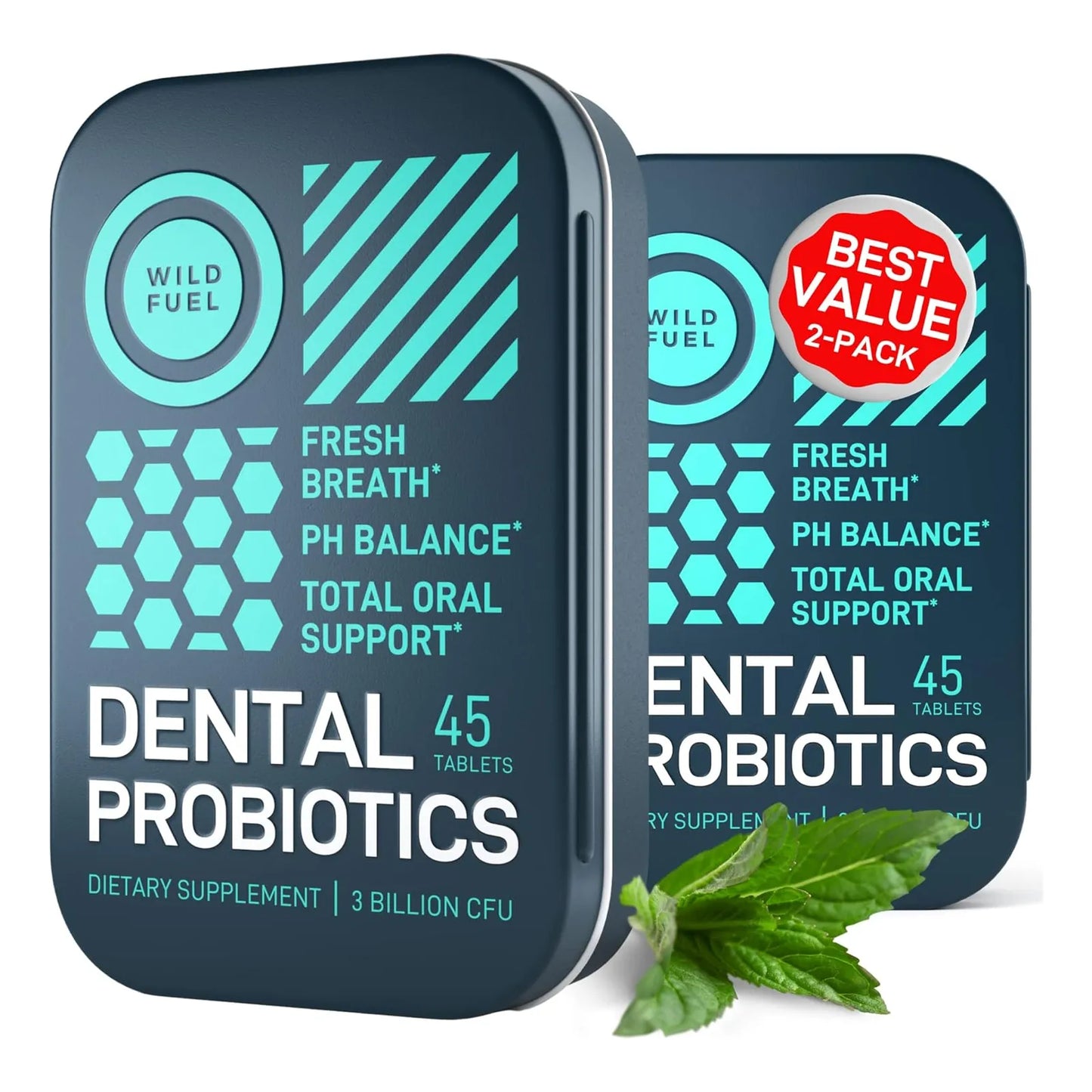 Probióticos Orales WILD FUEL Para Dientes Y Encías 90 Tabletas Masticables