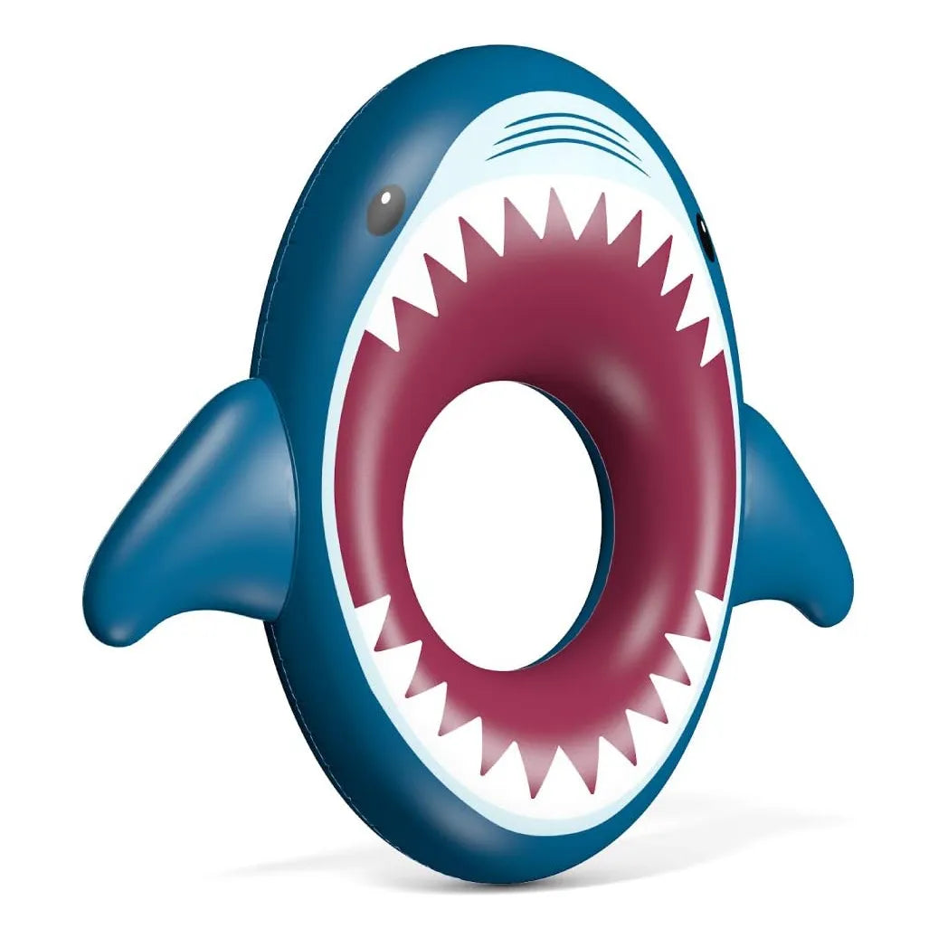 Jasonwell Flotador Inflable De Tiburon Gigante Para Piscina Y Playa Diversion Familiar