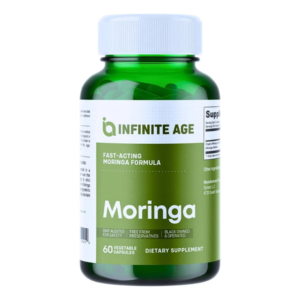 Cápsulas De Polvo Orgánico De Moringa 1000 Mg 60 Unidades Veganas Sin Gluten