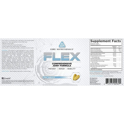 Core Nutritionals Platinum Flex Formula Integral Para Articulaciones 240 Tabletas