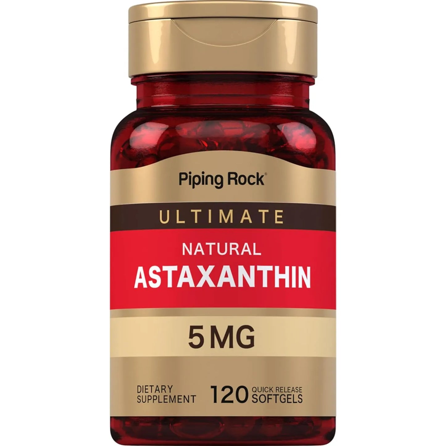 Astaxantina 5 Mg 120 Capsulas Blandas Antioxidante Natural Sin Gluten