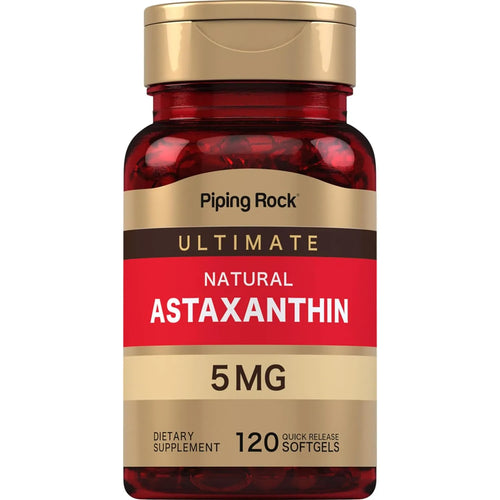 Astaxantina 5 Mg 120 Capsulas Blandas Antioxidante Natural Sin Gluten